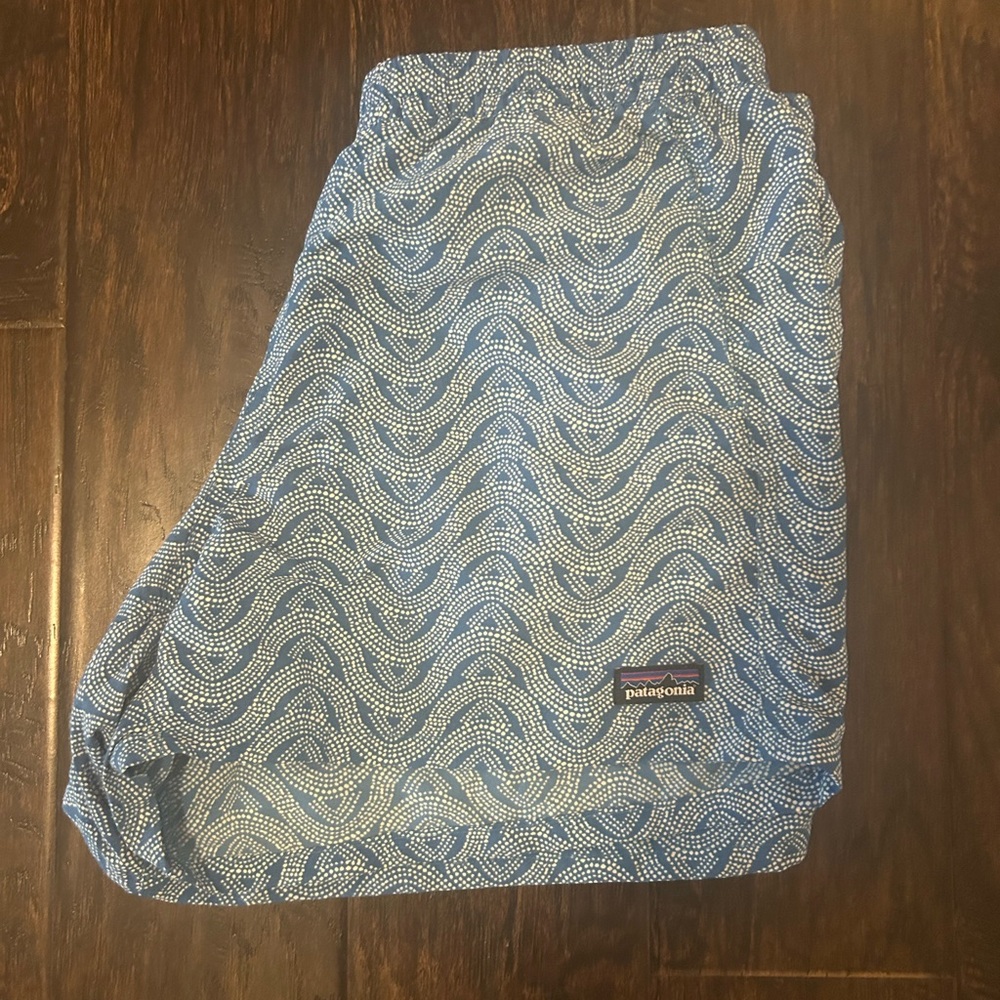 Patagonia bluff river port blue women’s baggies athletic shorts - Picture 3 of 6